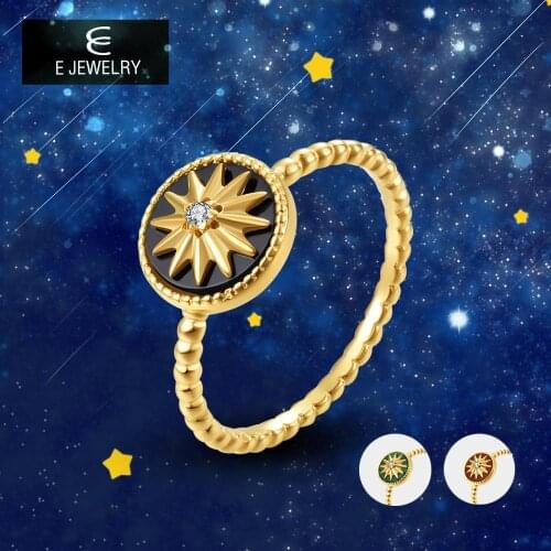 E Women's Silver Rings