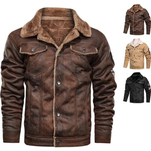 GHJQL Men's Suede Jackets
