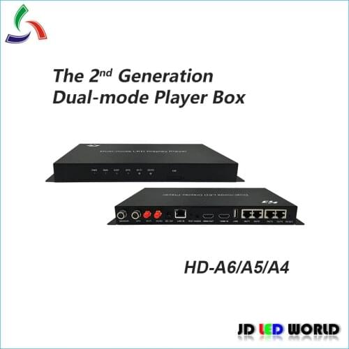 HD-A4/HD-A5/HD-A6 Async Dual-Model LED Display Player Support WiFi USB LAN Connect HUIDU R508/R512/R516/R5S/R320/R505/R507