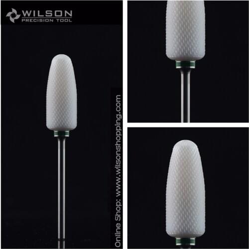 X-Large Flame Bit White Ceramic Pedicure Drill Bit - Remove Foot Calluses Bit - Coarse(6100589)