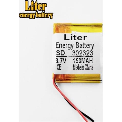 Size 302323 3.7V 150mah Lithium polymer Battery with Protection Board For MP3 MP4 MP5 GPS Digital Products
