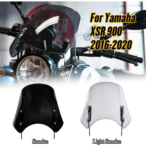 XSR900 Windshield Windscreen for Yamaha XSR 900 2016 2017 2018 2019 2020 Motorcycle Wind Deflectors Airflow Flyscreen Pare-brise