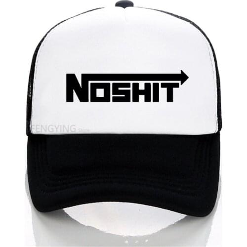 2018 Fashion New NOShit Funny NOS Logo Mens baseball cap Casual mesh trucker cap summer sports hat