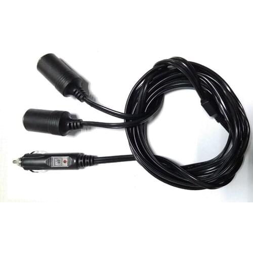 New Arrival! 3.6m Cigarette Lighter Socket Quick Connector Car Charger 15A/16AWG Copper Cord Cable for Car Washer Inflator Pump