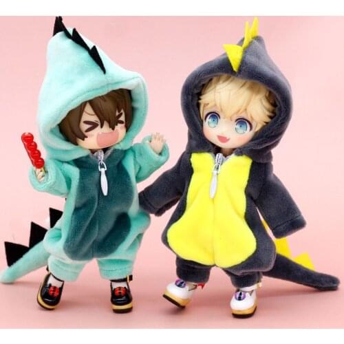 Ob11molly baby clothes animal monster home wear pajama coat 1/12 BJD GSC plain dinosaur set