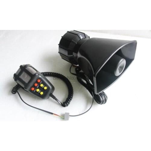 By DHL or Fedex 20pcs Universal Motorcycle Car Alarm Sound 7 Tone Horn 12V 100W Police Siren Horn Loudspeaker Grill Mesh