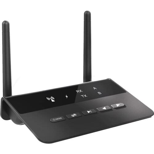 2In1 80M Bluetooth 5.0 RCA Transmitter Receiver Bypass Aptx LL AAC Music Audio Wireless Adapter 3.5mm AUX For TV PC Car