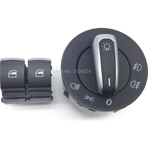 Headlight switch chrome Window switch for VW Eos Golf 5 6 GTI mk5 mk6 Caddy 5ND941431A,5K3959857A,5ND 941 431A,5K3 959 857A