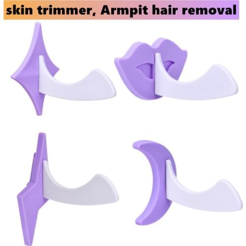 Portable Bikini Trimmer Shaver for Women Pubic Hair Razor Bikini Shaving Stencil Privates Shaper Secret Intimate Tools