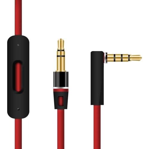 Convert Audio Cable Replacement Audio Headphones Mic 3.5mm Audio Cable Adapter For Beats