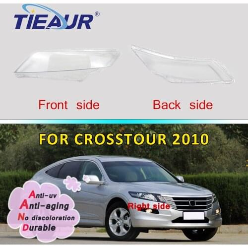 Headlight Transparent glass Lens Cover for Honda Crosstour Crotour 4Doors Headlamp Clear Shell 2010 Replacement