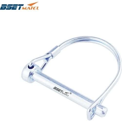 Spring Carbon Steel PTO Pin Round Arch Wire Shaft Locking Lock Pin Safety Coupler Pin Retainer Farm Trailers Wagons Lawn Garden