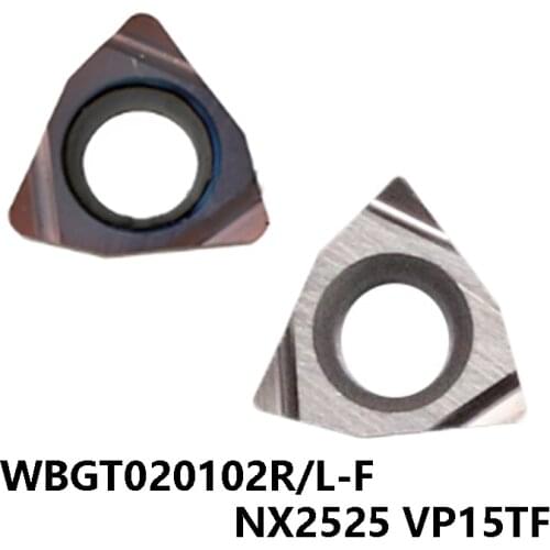 Turning Tools WBGT WBGT020102L-F WBGT020104L-F NX2525 VP15TF WBGT020102 WBGT020104 Carbide Inserts Lathe Cutter CNC Tools
