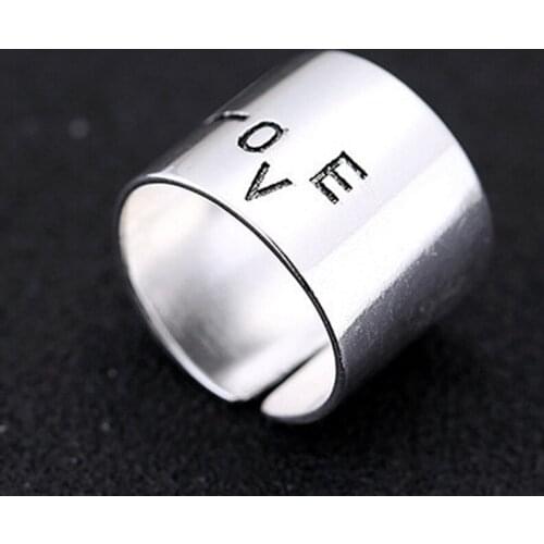 Luxury Brand LOVE Letter Rings For Women Wedding Statement Jewelry Valentines Gifts Lover Finger Ring 2021