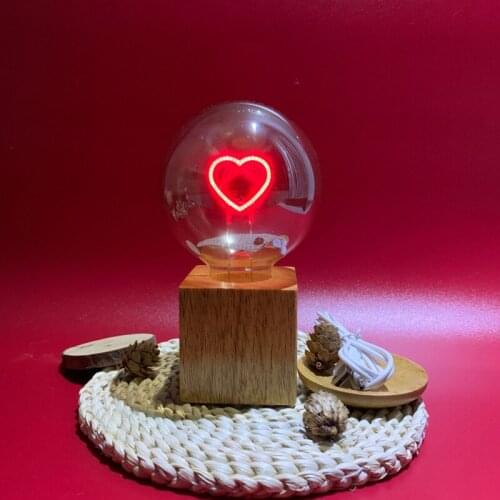 Star Moon Moonlight Night Light Bulb for Bedroom Bedside Table Lamp Wooden Glass Atmosphere Room Lights Decor Bedroom Decor