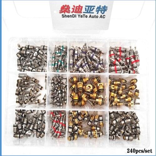 R134a & R12 A/C Valve Core For Auto Air Conditioning/Bike Bicycle Tire/HVAC Replacement/ For Peugeot, Benz,BMW,Ford,Mazda,etc