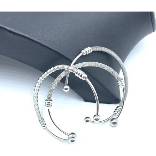 Mesh Elastic 304 Stainless Steel Bracelet Adjustable Cuff Bracelets For Men Women Jewelry Bangles Gifts 2020 New Style