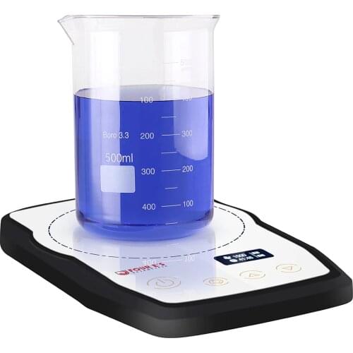 Ultra-Flat Mini Magnetic Stirrer 15-1500RPM OLED Display Laboratory LED Portable Magnetic Stirrer EU/UL/AU Plug
