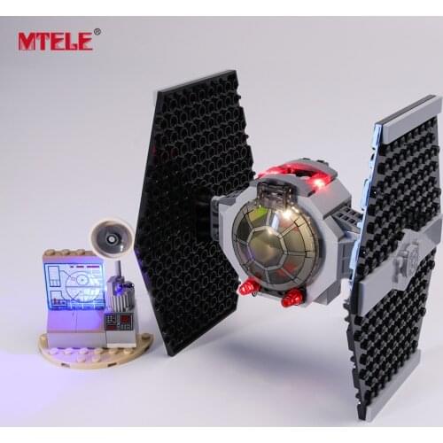 MTELE Brand LED Light Up Kit For Star war TIE Fighter Attack Compatile With 75237 (Model NOT Included)