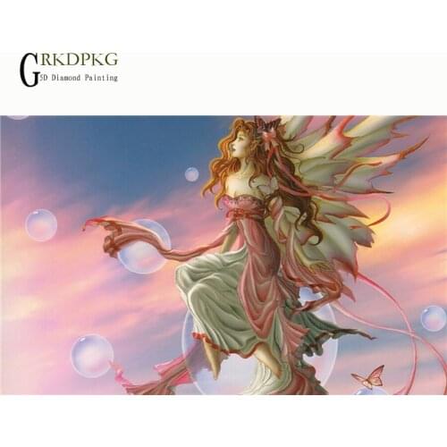 Woman angel art diamond embroidery 5d DIY diamond painting cross stitch full square rhinestone mosaic unfinished home decoration