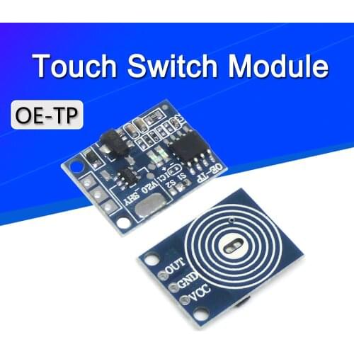 10/5Pcs OE-TP capacitive touch button light touch switch module digital touch sensor LED no pole dimming 10A DC 5-12V