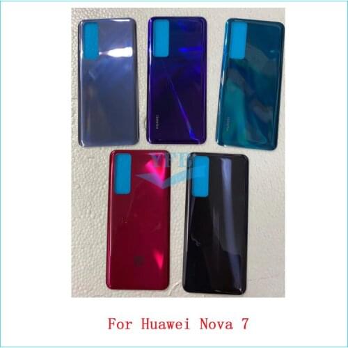 10PCS Back Cover Battery Case Rear Housing Cover For Huawei Nova 7 Nova 7pro Battery Back Cover Door Rear Cover