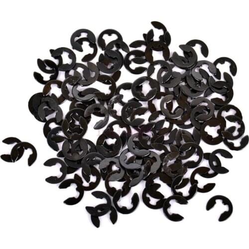 100PCS E-Clip 2.5mm Black Fit HSP RC 1:8 1:10 Car Spare Parts 02037 For 94122/94188/94123/94166/94111/94107