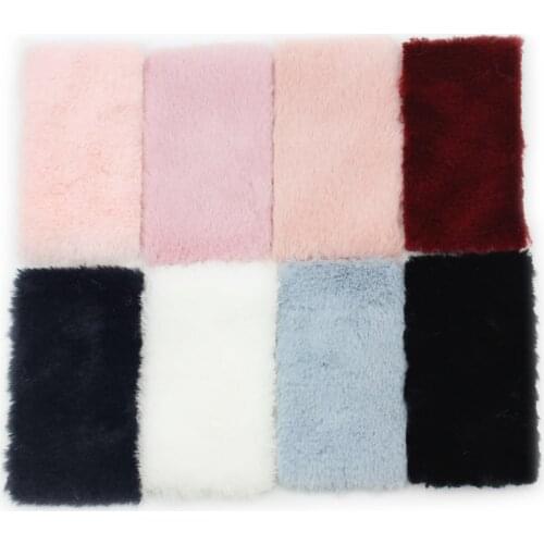 16Pcs 5*9cm Furry Felt fabric Appliques for Childrens hair Clip Accessories Handmade Headwear Hairpin patches Craft Decoration
