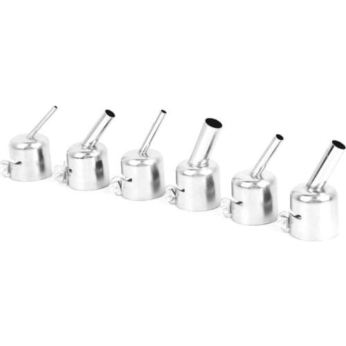 6Pcs Oblique Nozzle 861DW for Hot Air Gun Soldering Desoldering Station Accessories For welding Air Soldering Station New