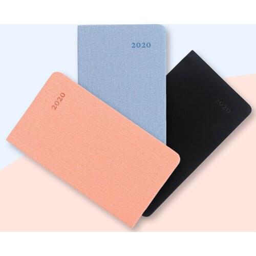 A6 2020 Calendar Monthly Planner Daily Schedule Plan Notebooks with 52 Pages for Home Office Students Supplies