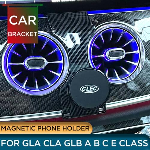 Magnetic Mobile Phone Holder For Mercedes-Benz E Class 2017 2018 Air Vent Mount Phone Holder For Mercedes-Benz E Class W213 2019