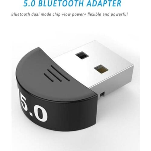 Bluetooth 5.0 Audio Receiver Transmitter 3.5mm AUX Jack RCA USB Dongle Stereo Wireless Adapter with Mic For Car TV PC Headphone