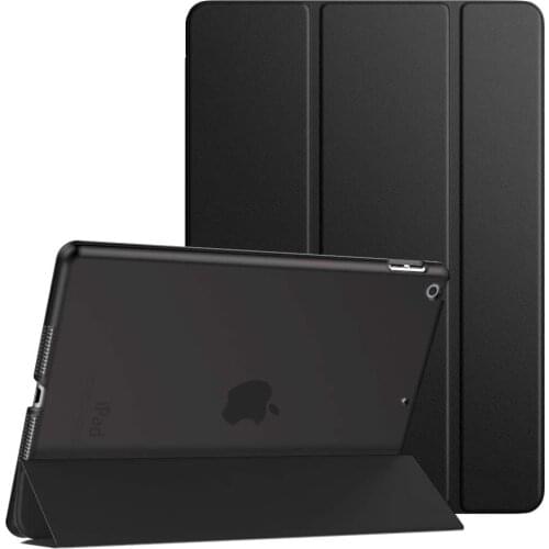 Case For iPad 9.7'' 2017 2018 Flip Trifold Stand Case PU Leather Full Smart Auto Wake Cover For ipad 10.2 7th 8th Gen Case