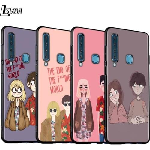 Black Cover End of the fing fxxxing world for Samsung A9 A7 2018 Shell for Samsung Galaxy A8 A6 Plus A5 A3 2018 2017 Phone Case