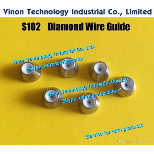 D=0.155mm Diamond Dies Guide S102 3080512 edm Upper Dies B for AWT 0.155mm 0200129 for AQ,A,EPOC series wire-cut edm machine