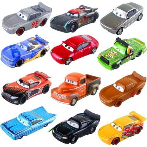 Disney Pixar Cars 3 Lightning McQueen Jackson Storm Headset Chick Hicks Wine Gremlin 1:55 Diecast Metal Alloy Vehicle Model Toy