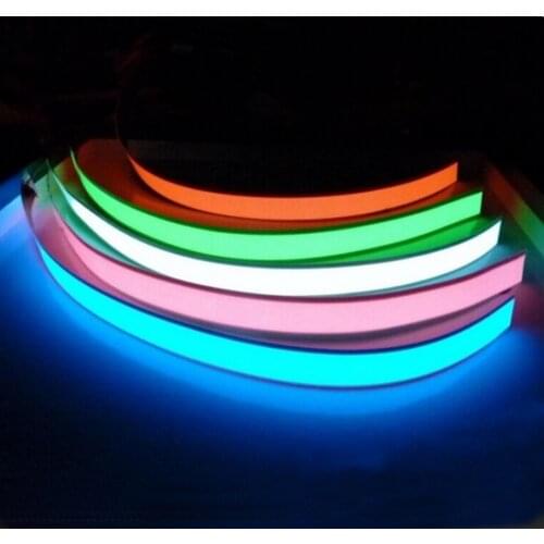 1m 3V battery Flexible Glow EL tape Light EL Wire Rope Cable waterproof led strip lights for Shoes Clothing Car New
