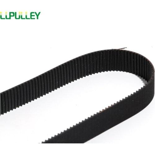 LUPULLEY S2M Rubber Timing Belt 4/6/10/15mm Belt Width Pitch Length S2M-220/224/226/230/236/240/244/250/252/256/260mm For DIY