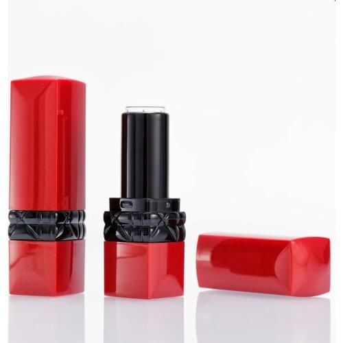 Makeup Lipstick Tubes Containers Plastic DIY Empty Red Lip Rouge Case Maquillaje Sexy Women Beauty Tools wholesale 200pcs/lot