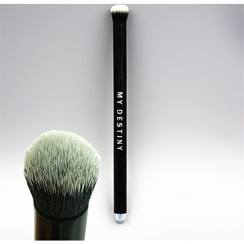 MJ Style Eyeshadow Brush Metal Handle Rounded Eye Blending Smudge Shadow Makeup Brush