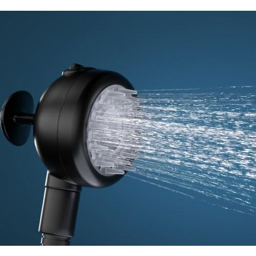 1/2"port High Pressure Shower 3Mode Adjustable Spray Handheld Shower Head with Silica Gel Massage Shower Head Massage Scalp Skin