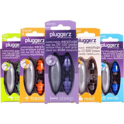 New Pluggerz Travel Sleeping Earplugs Anti Snore Earplugs Anti Noise Swim Ear Plugs