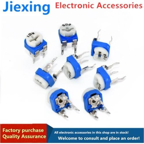 10pcs RM065 RM-065 100 200 500 1K 2K 5K 10K 20K 50K 100K 200K 500K 1M ohm Trimpot Trimmer Potentiometer variable resistor