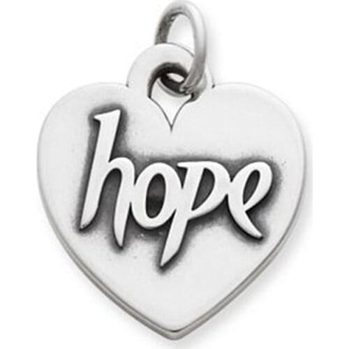 Heart of "Hope" Charm