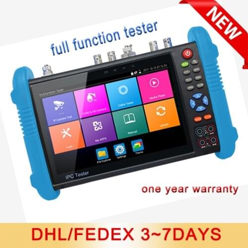 Full Functions Tester Monitor 7inch HD IPC9800MOVTADHS IP Camera Tester Support CVI TVI CVBS AHD RJ45 Cable TDR Test HDMI In/out