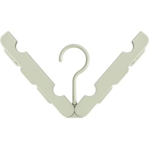 Nordic Style Travel Portable Mini Folding Clothes Hanger with Socks Holder Clips Non-Slip Windproof Shirt Drying Rack