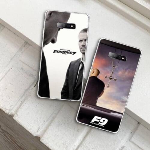 Fast And Furious Moive 7 Phone Case Transparent For Samsung Galaxy A71 A21s S8 S9 S10 plus note 20 ultra