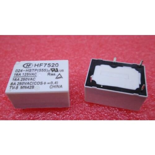 NEW relay HF7520 024-HSTP HF7520-024-HSTP HF7520024HSTP HF7520-024HSTP 024HSTP 24V 24VDC DC24V DIP4 20PCS/LOT