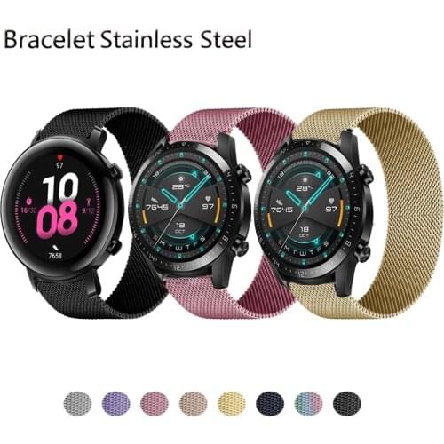 Wrist Strap For Huawei Watch GT2 42 46mm Watchband Smart Wristband Milanese Metal Bracelet Band Honor Magic 2 GS GT 2 Pro Correa