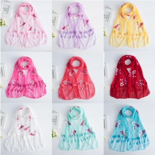 30x170cm Baby Wrap Newborn Lace Scarf Flower Embroidery Soft Photography Accessories Studio Photo Props Swaddle Cover